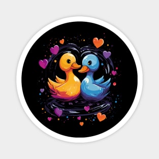 Duck Couple Valentine Magnet